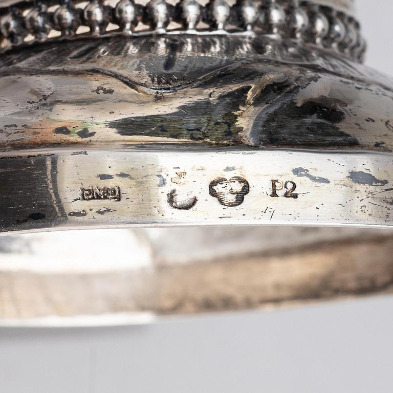 A Swedish 18th Century parcel-gilt silver beaker, mark of Erik Enander, Uppsala 1797.