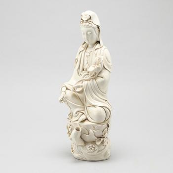 A blanc de chine figurine, Qing dynasty (1644-1912).