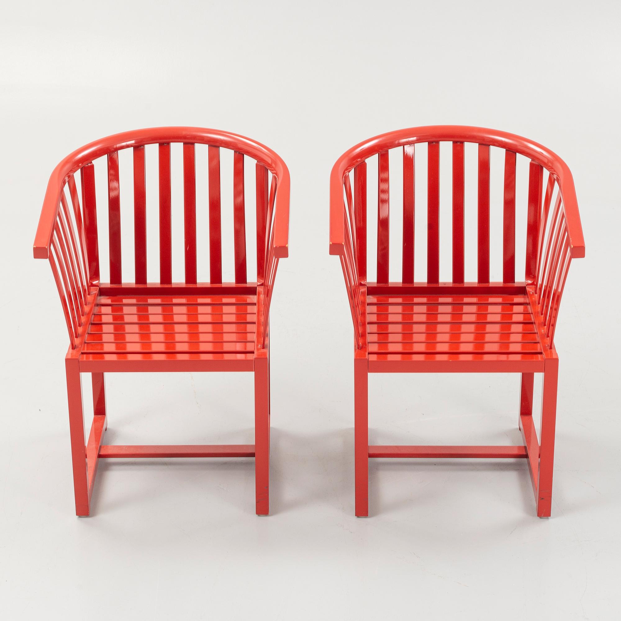 Åke Axelsson, karmstolar, 5 st, "Vaxholmaren", Gärsnäs 1993.