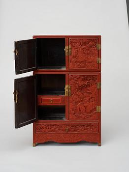 SKÅP, lack, Qing dynastin, 17/1800-tal.