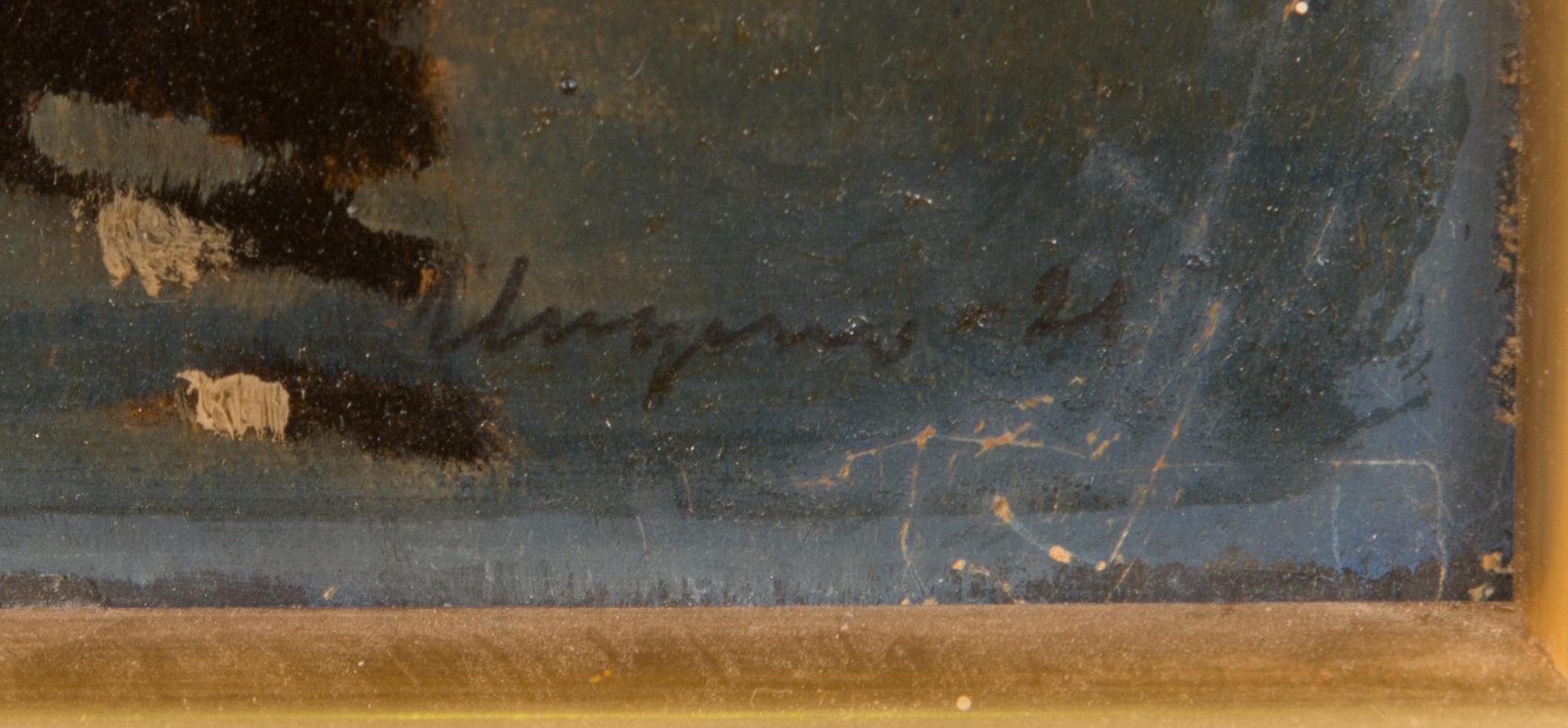 RAGNAR UNGERN, oil on board,  signed and dated -21.