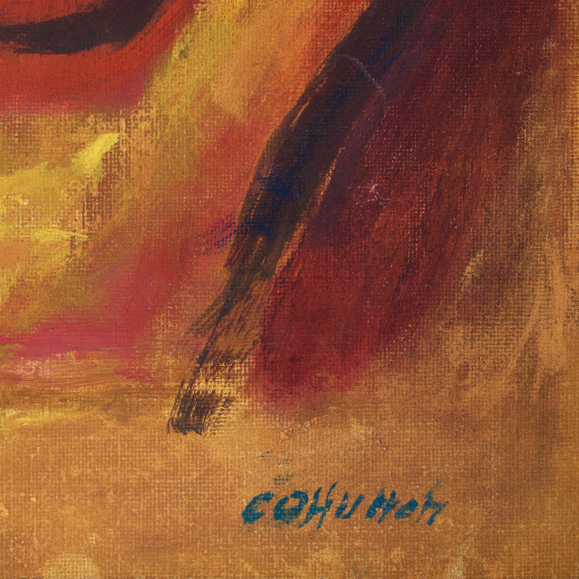 CO HULTÉN, oil on canvas, signed and dated 1963.
