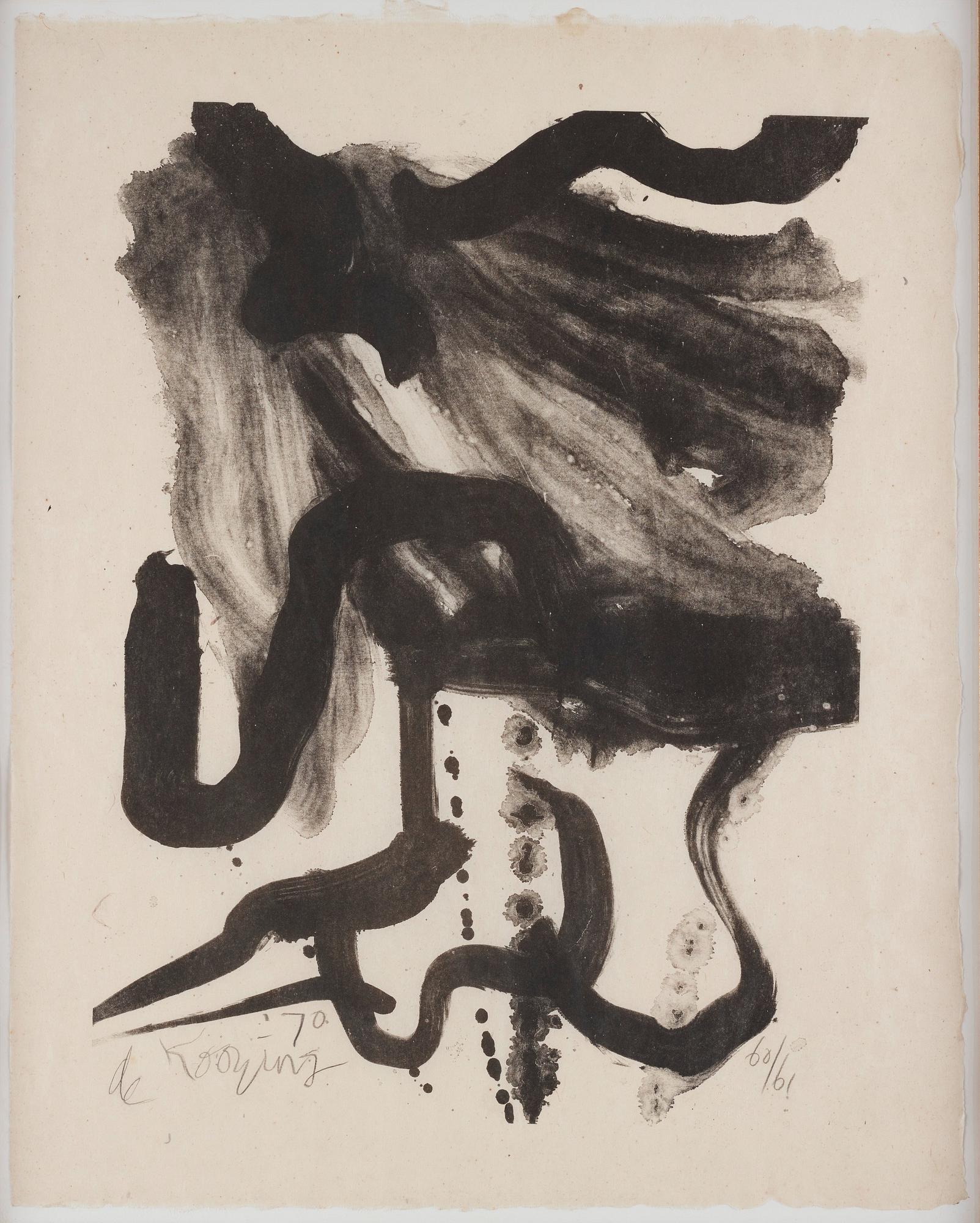 Willem de Kooning, "Woman with corset and long hair".