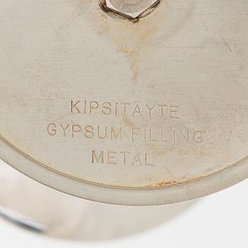 Tapio Wirkkala, kynttilänjalkoja, 3 kpl, "Trumpetti", Kultakeskus Hämeenlinna 1984-1988.