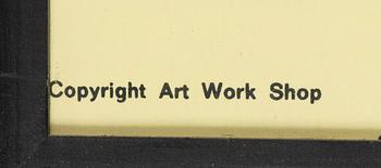 Tove Jansson, poster, Moomin, Bull's Presstjänst, Art Work Shop, 1960s.