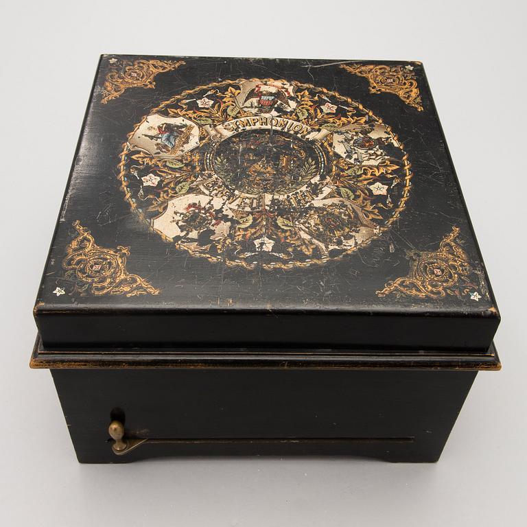 A German Symphonion music box, circa 1900.