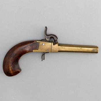 One revolver and one percussion gun, second half of the 19th century.