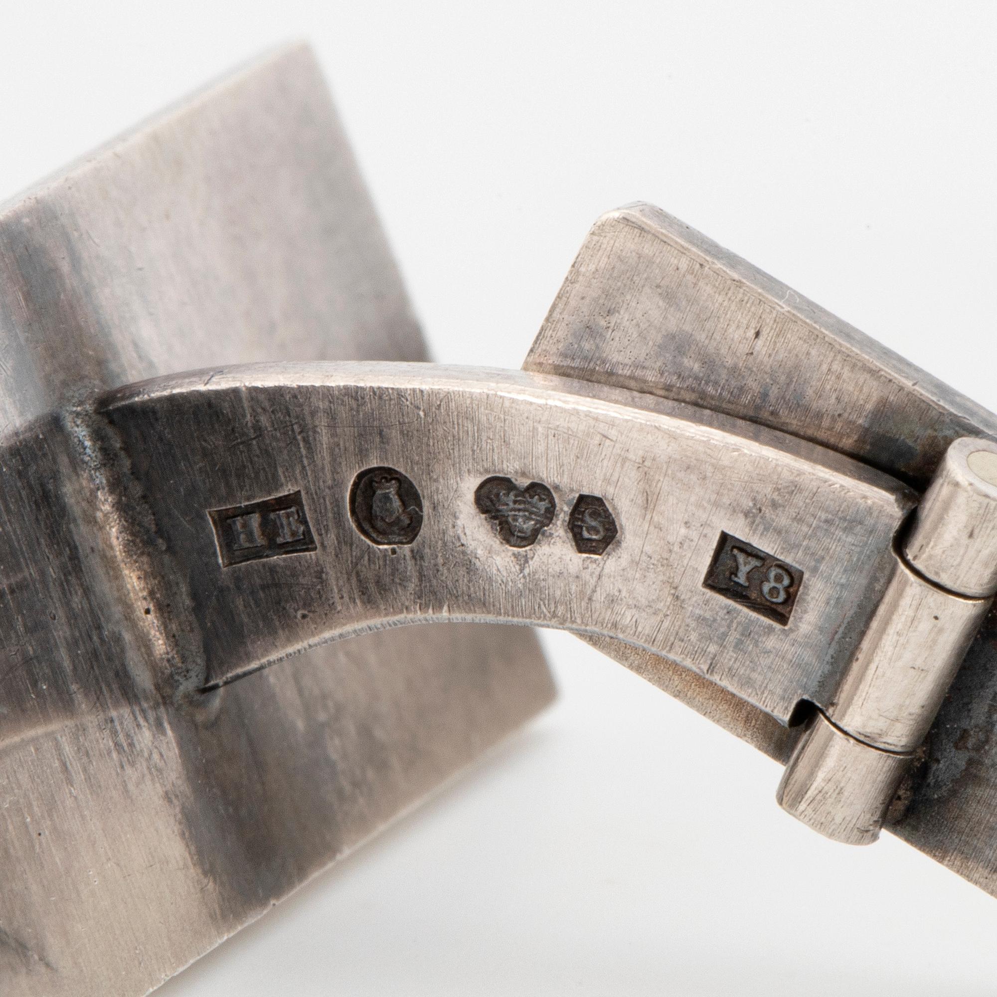 A pair of Stigbert cufflink silver.