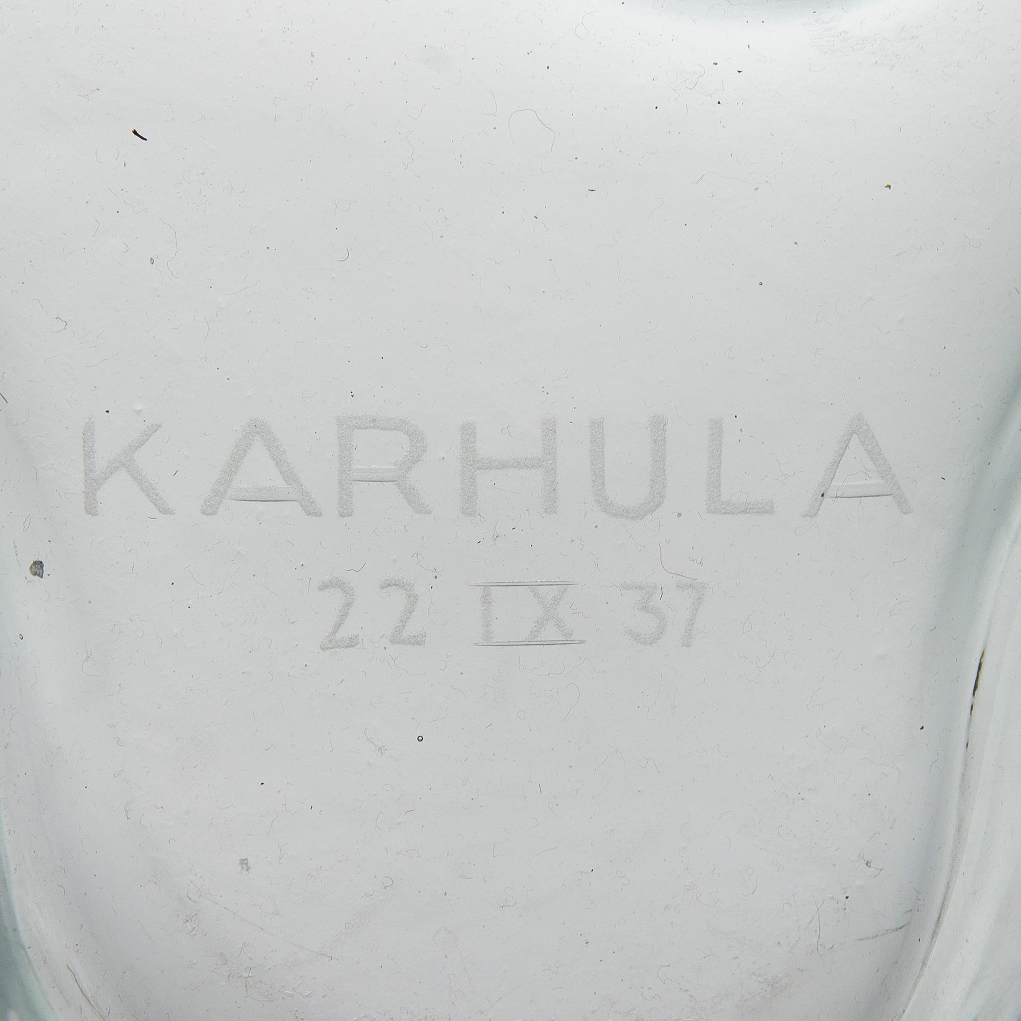 A 'Savoy' vase signed Karhula 22 IX 37.