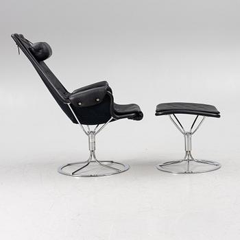 Bruno Mathsson, fåtölj med fotpall, "Jetson", Dux och Bruno Mathsson International, 2000-tal.