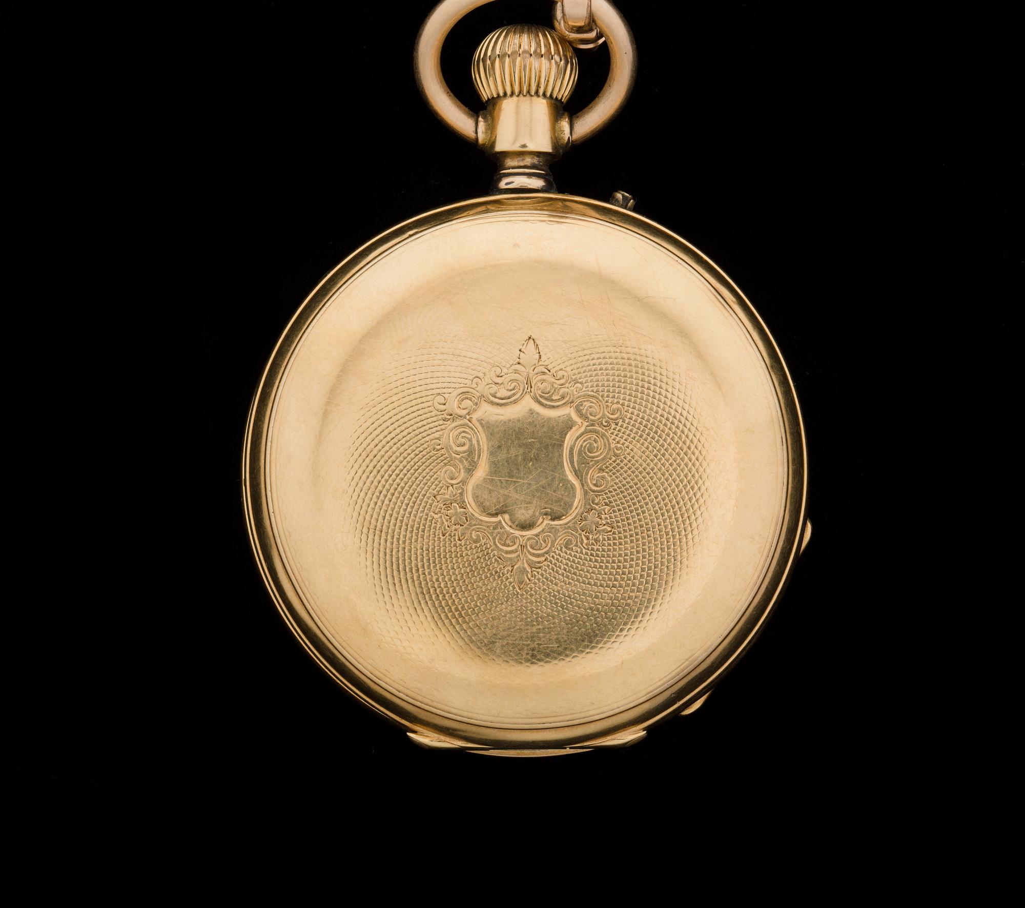 FICKUR, 18k guld. Total vikt ca 100 g.