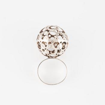 Liisa Vitali and probably Victor Jansson, earrings and ring, silver.