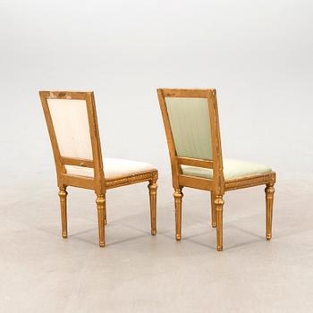 Chairs, 6 late Gustavian, circa 1800.