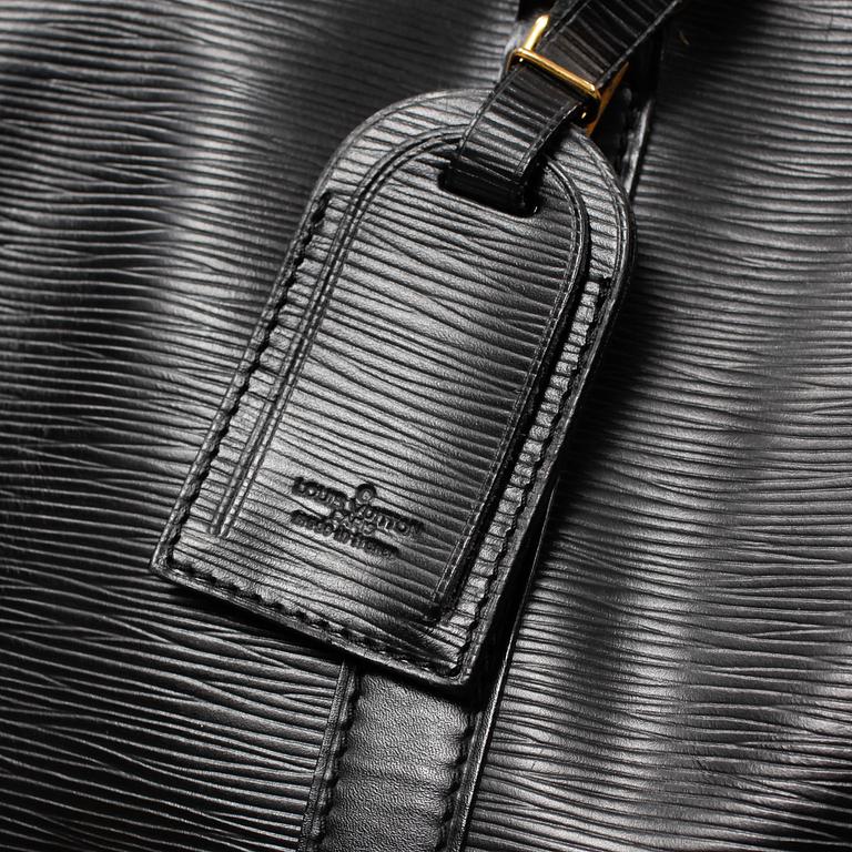 VÄSKA, "Keepall 55 Epi Black", Louis Vuitton,