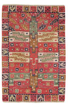 Märta Måås-Fjetterström, a carpet, "Tornet", knotted pile, ca 244,5-246,5 x 155-159,5 cm, signed AB MMF.