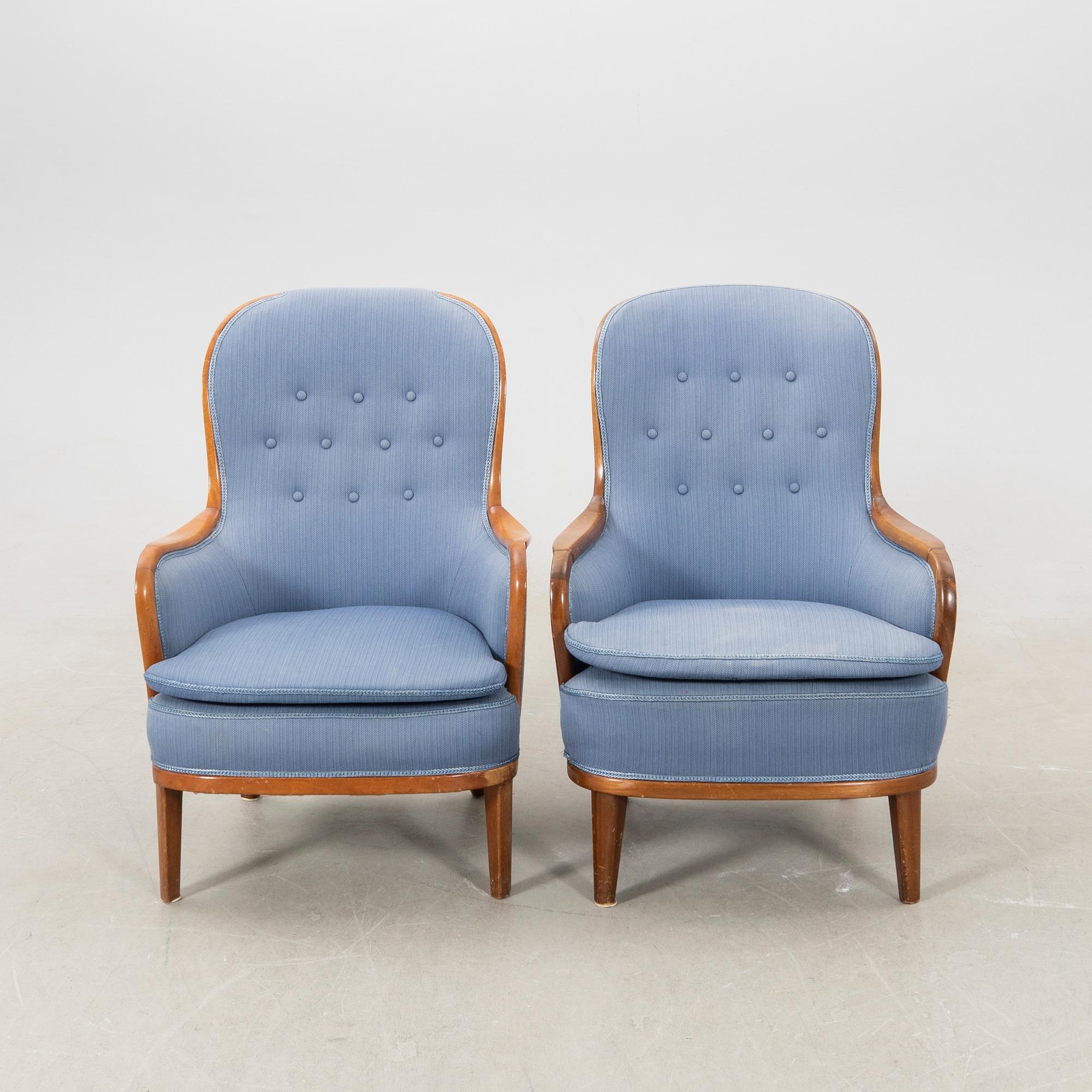 Carl Malmsten, 1 pair, "The Lawyer", mid/second half of the 20th century.