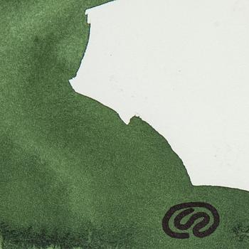 Lennart Rodhe, akvarell på papper, monogramsignerad.