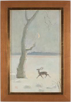 Einar Jolin, oil on canvas, signed and dated 1966.