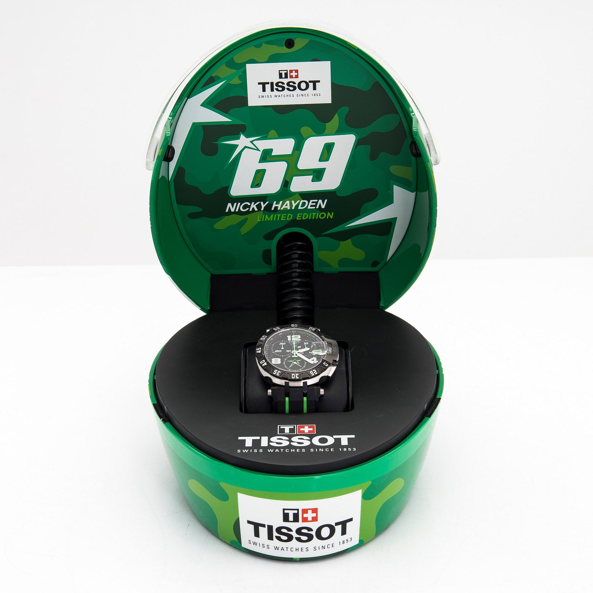 Tissot T Race Nicky Hayden 2015 Limited Edition chronograph wristwatch 45 mm. Bukowskis