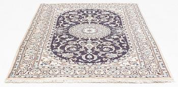 Matta, Nain, old, part silk ca 246 x 159 cm.