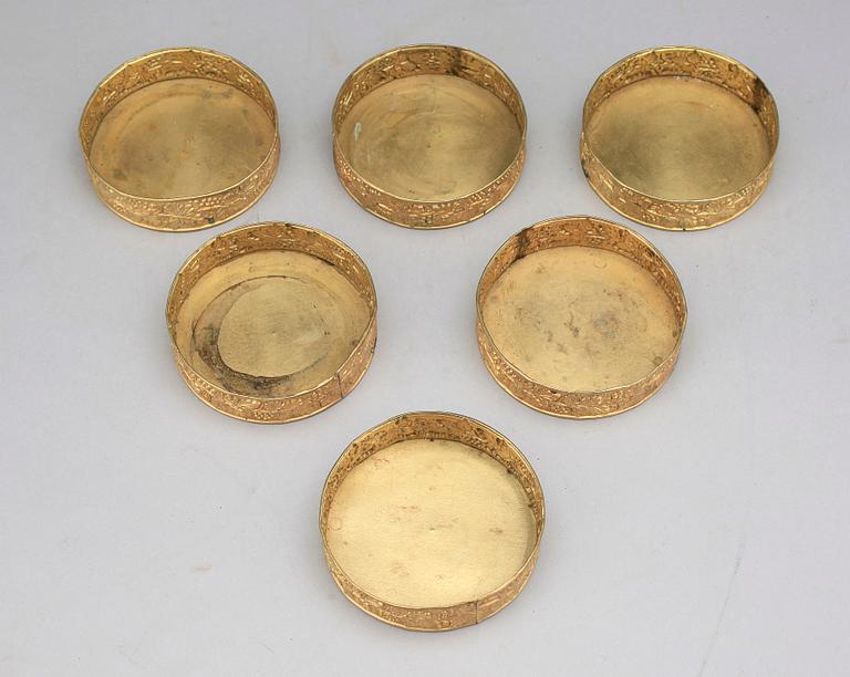 COASTERS, 6 st, senempire, 1800-talets mitt.