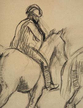 Edgar Degas, "Deux Cavaliers" (Two riders).
