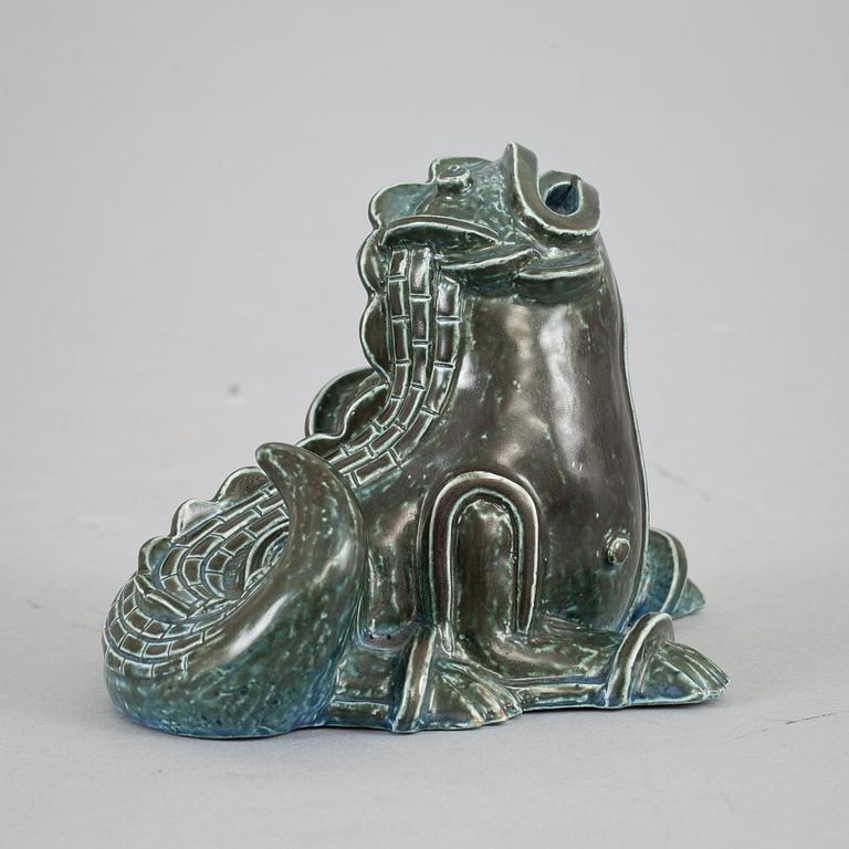 FIGURIN, stengods, Wilhelm Kåge, Gustavsberg, stämpelsign, 1940-tal.