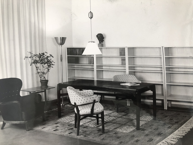 Carl-Axel Acking, a brass floor lamp, for the Stockholm Crafts Association, 1939.