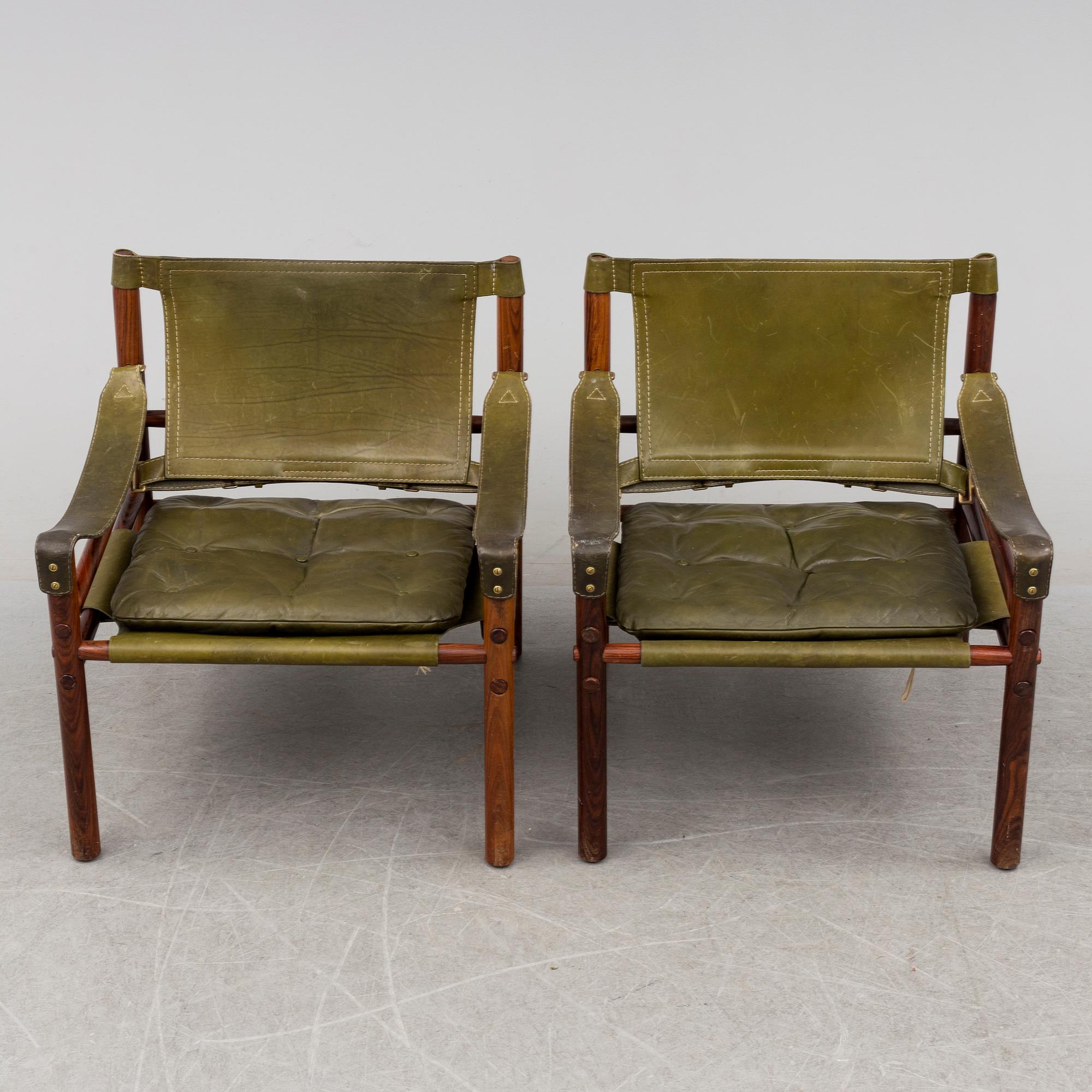 ARNE NORELL, fåtöljer, ett par, "Sirocco", Norell möbel, 1960/70-tal.