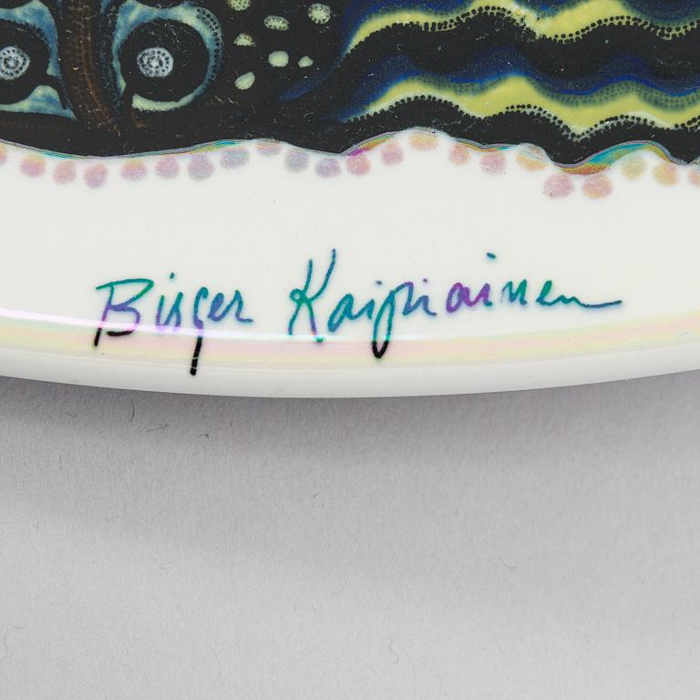 Birger Kaipiainen,  A ceramic dish, signed Birger Kaipiainen. Rörstrand 172/500.