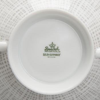 MATSERVIS, 78 delar, porslin, " Form 2000", Richard S. Latham & Raymond Loewy, Rosenthal 1900-talets mitt.