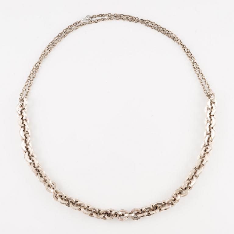 Rey Urban, necklace, silver, Stockholm 1969.