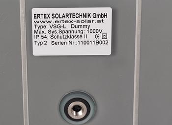 Aids 3D, executed 2011, LOF Polycrystalline Solar cell Glass.