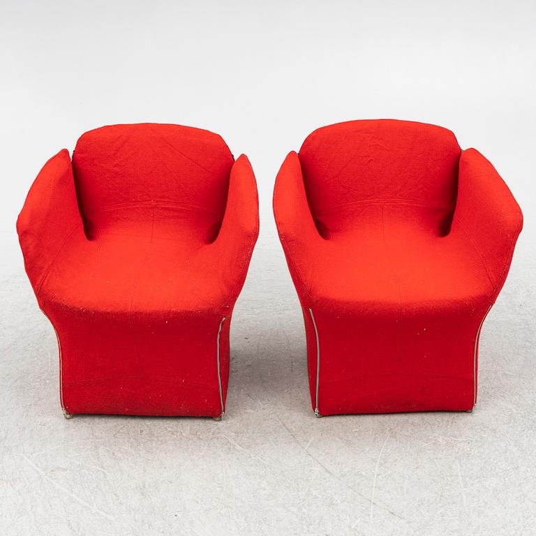 Patricia Urquiola, a pair, of "Bloomy" armchairs, Moroso, 2000s.