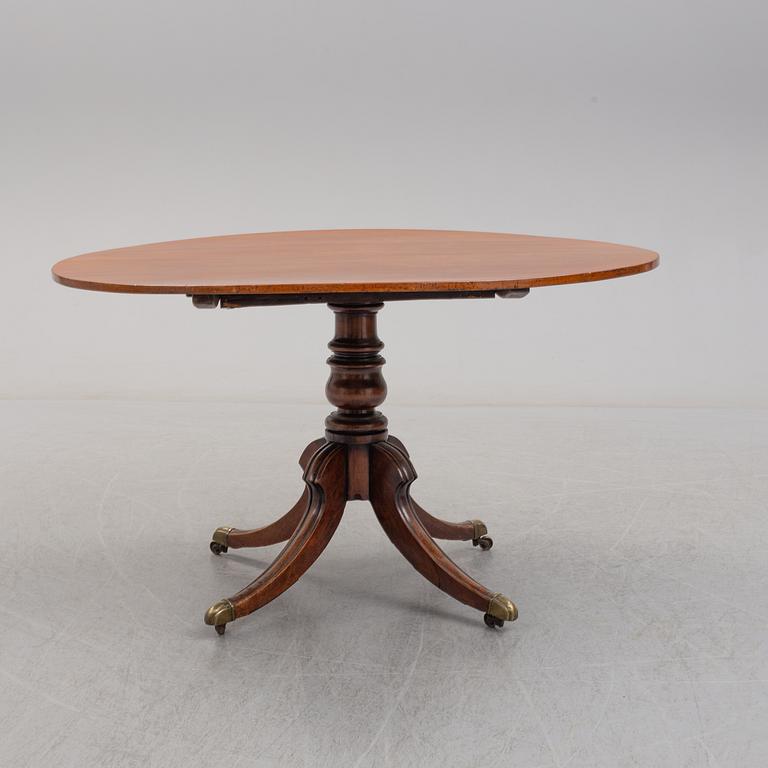 Breakfast table, Regency style, England, late 19th century.