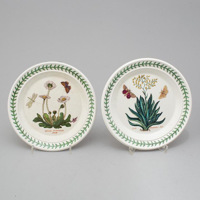 24 'Botanic Garden' porcelain plates from Portmeirion, England.