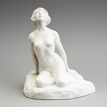 FIGUR, parian, Gustafsberg 1913.