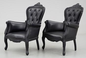MAARTEN BAAS, fåtöljer, ett par "Smoke Chair", Moooi, Nederländerna.
