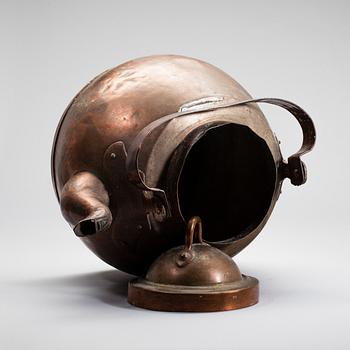 KAFFEPANNA, koppar, 1800-tal.