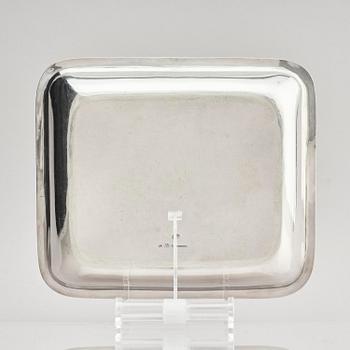 A Swedish silver dish, mark of Johan Petter Grönvall, Stockholm 1828.