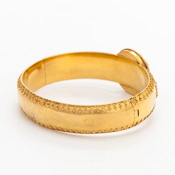 Bracelet, 18K gold, Stockholm, 19th century.