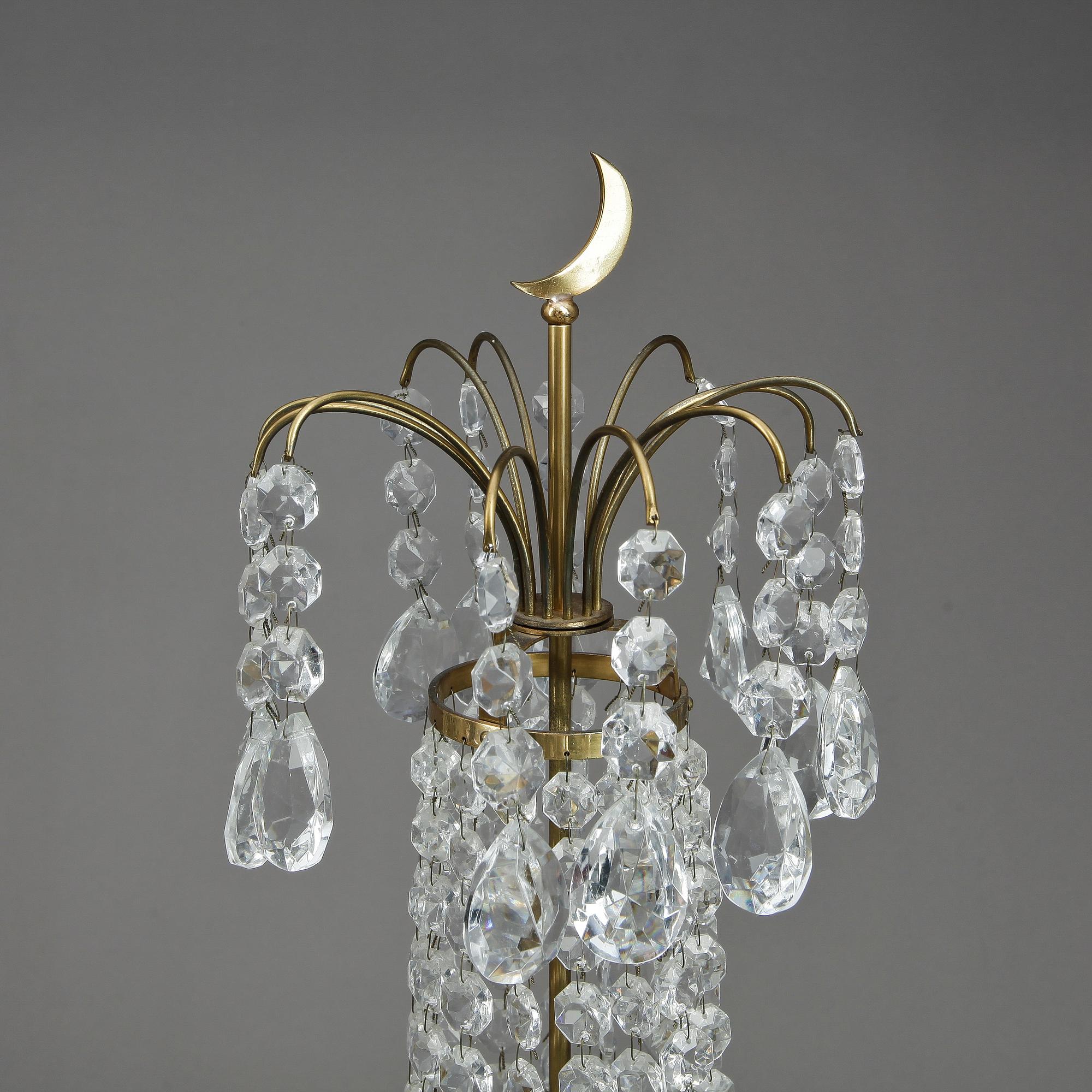 BORDSLYSTRAR, ett par, gustaviansk stil, 1900-talets mitt.