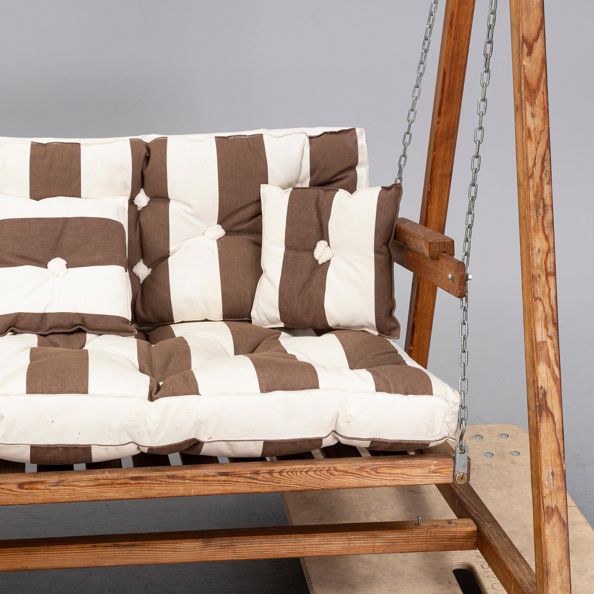 A 20th century garden hammock, design Elsa Stackelberg, Edsbruk, Sweden.