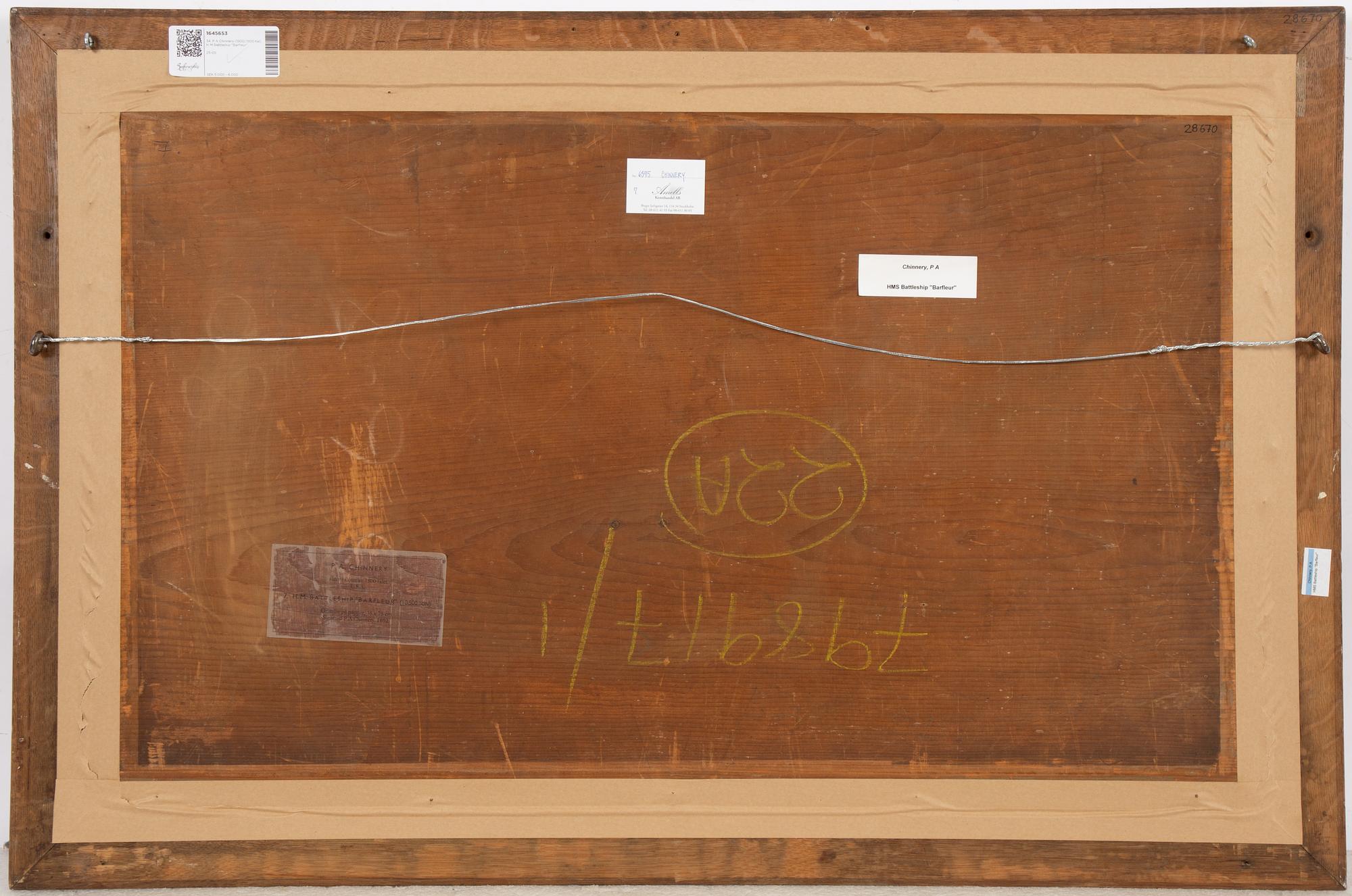 P. A. Chinnery, 1800/1900-tal, H M Battleship "Barfleur".