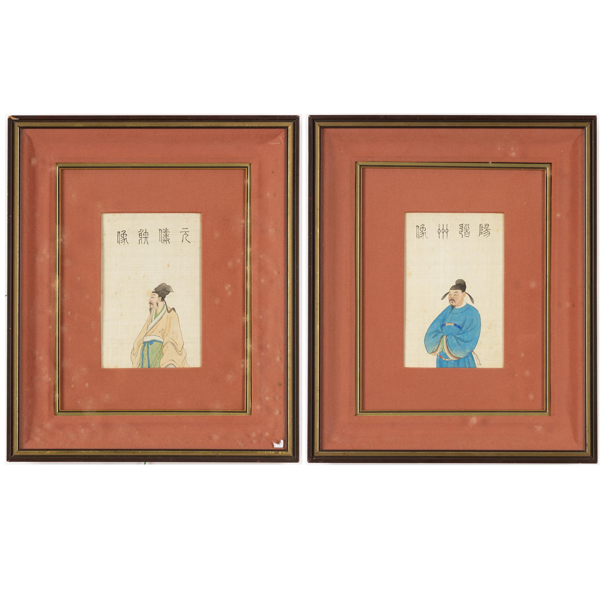 Two Chinese paintings by unidentified artist, 20th century.