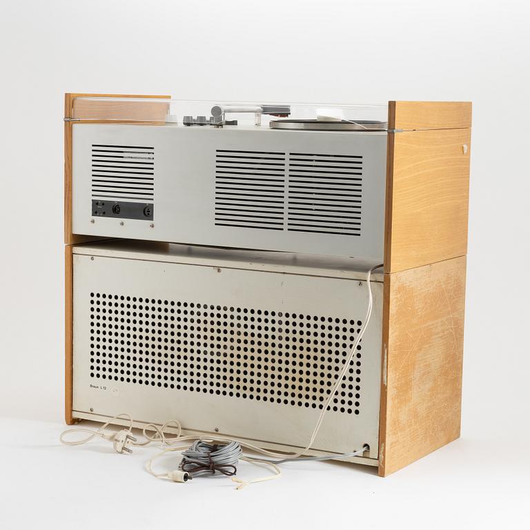 Dieter Rams, skivspelare med högtalare, SK 55 och L 12, Braun.