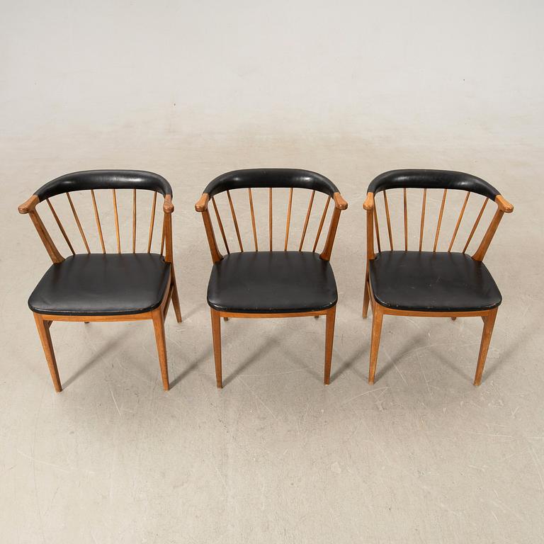 Armchairs 3 pcs, Bodafors Furniture Factory 1950s.