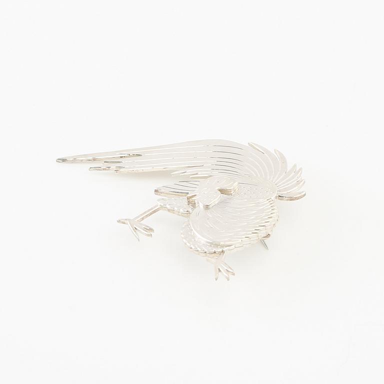 Wiwen Nilsson, brooch sterling silver, Lund 1973.