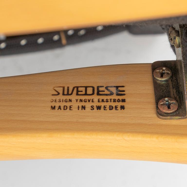 Yngve Ekström, armchairs, a pair, "Laminett", Swedese, second half of the 20th century.