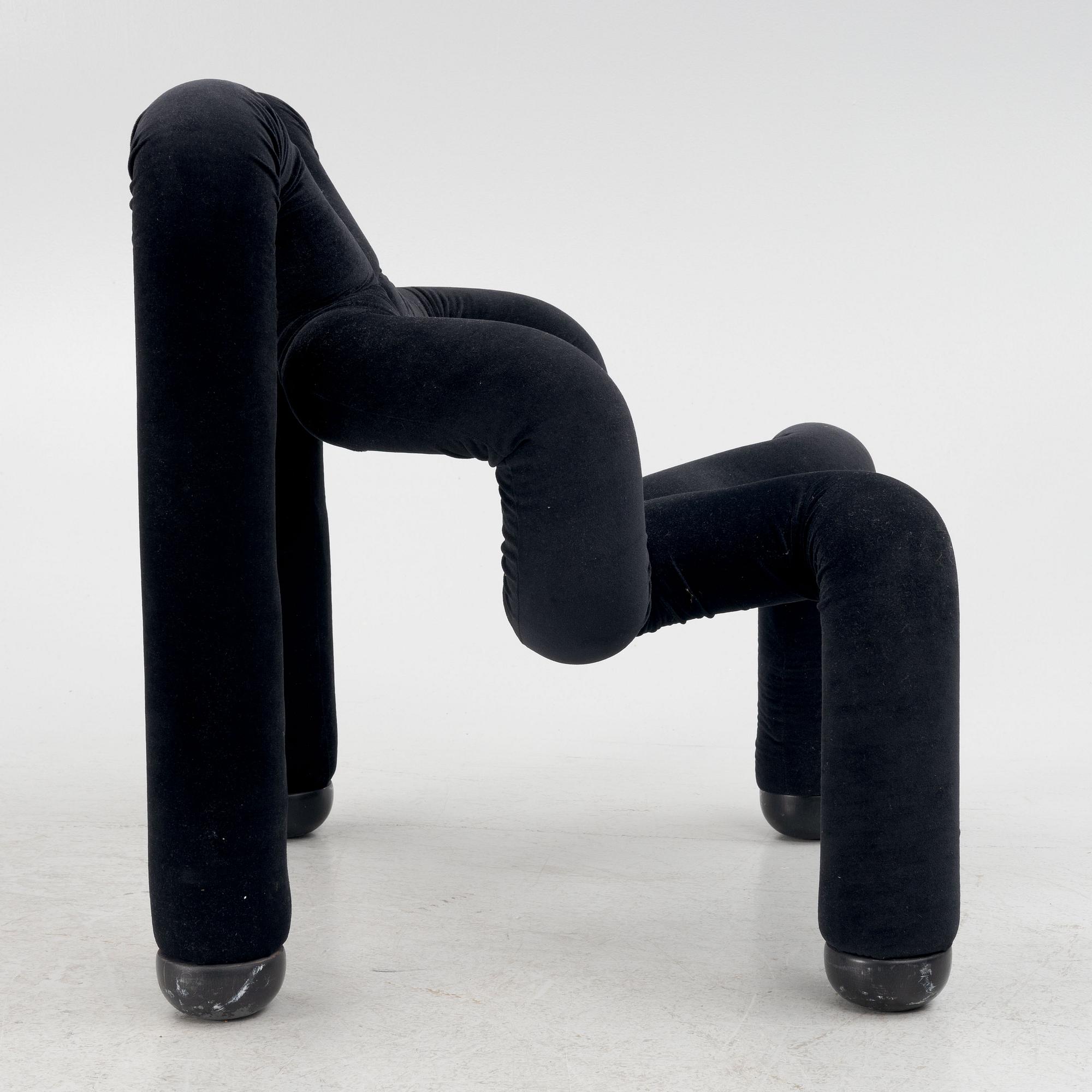 Terje Ekstrøm, fåtölj, "Ekstrem", Stokke Fabrikker, Norge, 1900-talets slut.